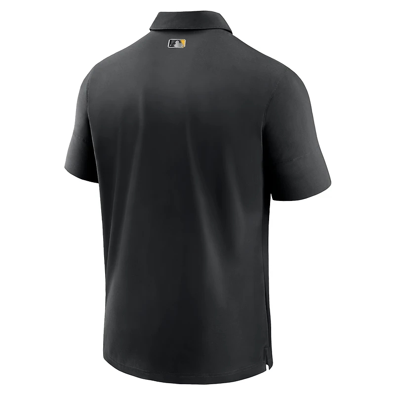 Men's Nike Black Pittsburgh Pirates Authentic Collection Flex Performance Polo