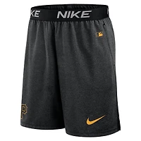 Short en tricot performance Nike Pittsburgh Pirates Authentic Collection pour homme, noir