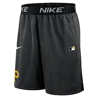 Men's Nike Black Pittsburgh Pirates Authentic Collection Performance Knit Shorts