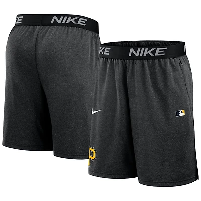 Short Nike Performance Knit pour homme, collection authentique des Pirates de Pittsburgh, noir