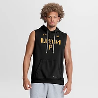 Sweat à capuche sans manches Nike Pittsburgh Pirates Authentic Collection Standard Issue Dri-FIT noir pour homme