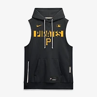 Sweat à capuche sans manches Nike Pittsburgh Pirates Authentic Collection Standard Issue Dri-FIT noir pour homme