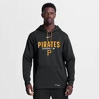 Sweat à capuche Nike Therma-FIT Authentic Collection pour homme, noir, Pittsburgh Pirates