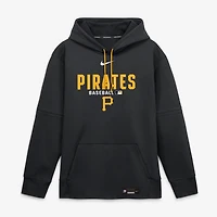 Men's Nike Black Pittsburgh Pirates Authentic Collection Therma-FIT Hoodie