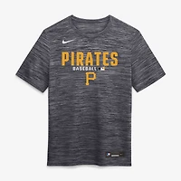 T-shirt Nike Velocity Dri-FIT Authentic Collection pour homme, couleur or, Pittsburgh Pirates