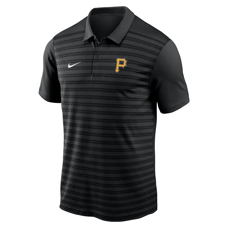 Polo Nike Victory Performance pour homme de la collection authentique des Pirates Pittsburgh noir