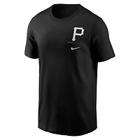 T-shirt Nike noir pour homme avec logo des Pirates de Pittsburgh
