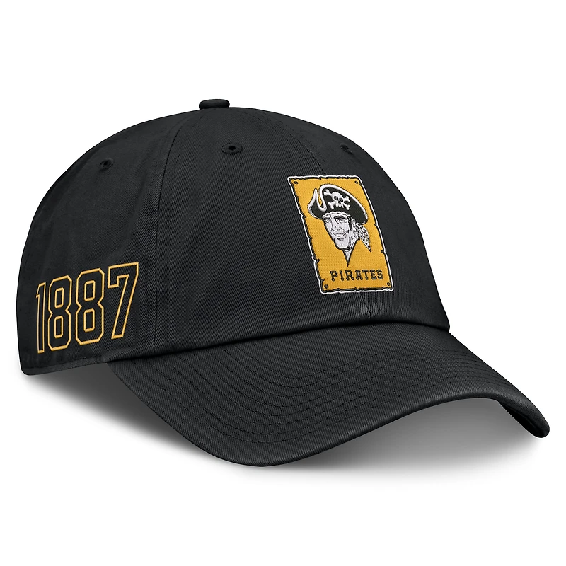 Men's Nike Black Pittsburgh Pirates Cooperstown Club Adjustable Hat
