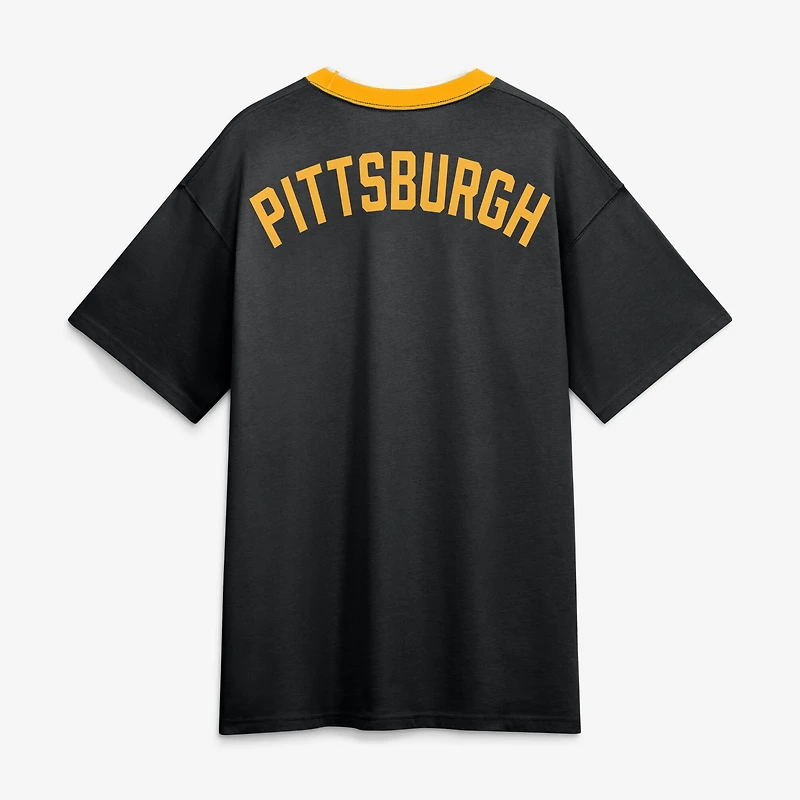 Men's Nike Black Pittsburgh Pirates Cooperstown Collection Ringer T-Shirt