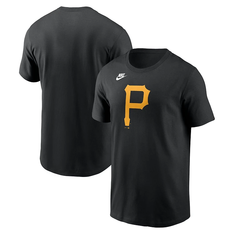 T-shirt Nike noir avec logo de l'équipe des Pirates Pittsburgh pour homme la collection Cooperstown