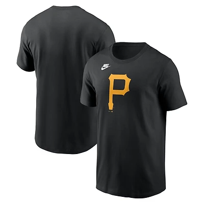 T-shirt Nike noir avec logo de l'équipe des Pirates Pittsburgh pour homme la collection Cooperstown