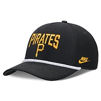 Men's Nike  Black Pittsburgh Pirates Cooperstown Rise Adjustable Hat