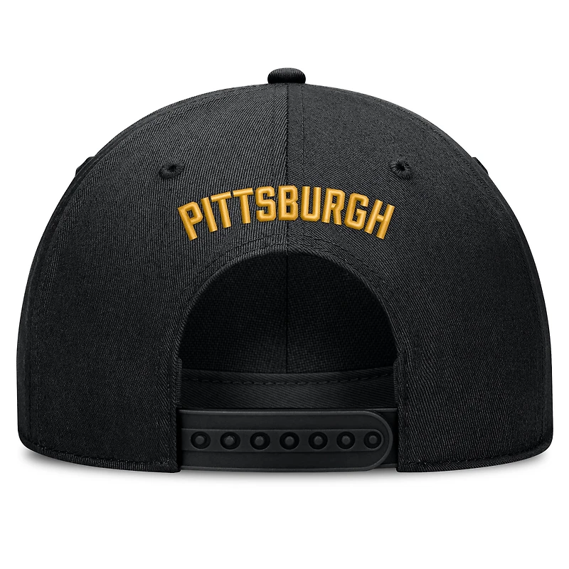 Men's Nike  Black Pittsburgh Pirates Cooperstown Rise Adjustable Hat