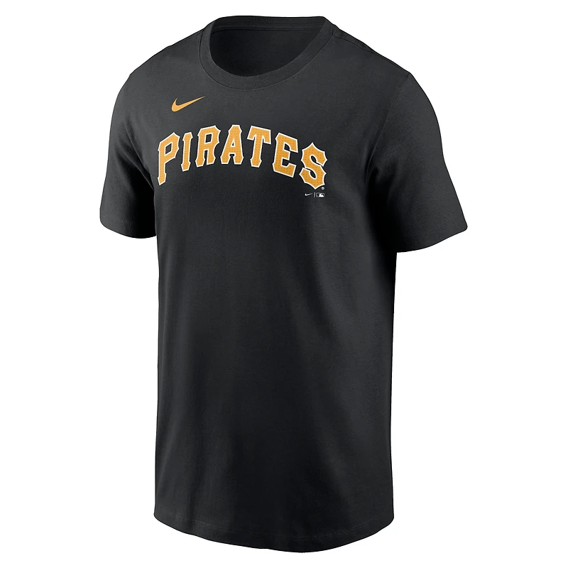 Men's Nike Black Pittsburgh Pirates Fuse Wordmark T-Shirt