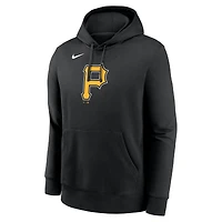 Sweat à capuche Nike noir en molleton avec logo des Pirates de Pittsburgh pour homme