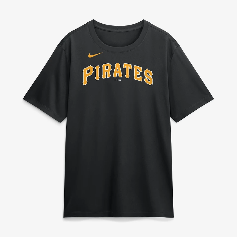 T-shirt Nike Dri-FIT blanc Pittsburgh Pirates pour homme, logo New Legend