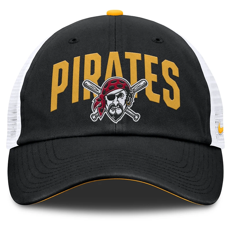 Casquette trucker ajustable Nike noire Pittsburgh Pirates Primetime Club pour homme
