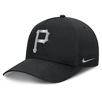 Men's Nike Black Pittsburgh Pirates Rise Dri-FIT A-Frame Adjustable Hat