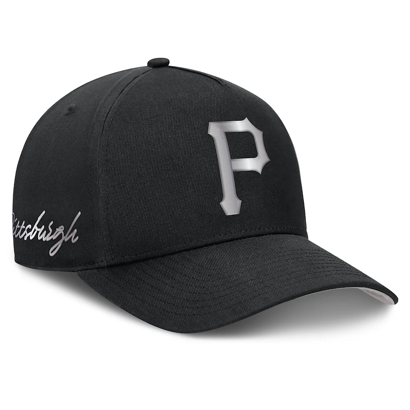 Casquette ajustable Nike Pittsburgh Pirates Rise Dri-FIT noire pour homme