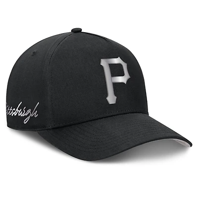 Casquette ajustable Nike Pittsburgh Pirates Rise Dri-FIT noire pour homme