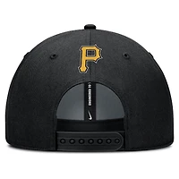 Casquette ajustable Nike noire Pittsburgh Pirates Rise Gaberdine pour homme