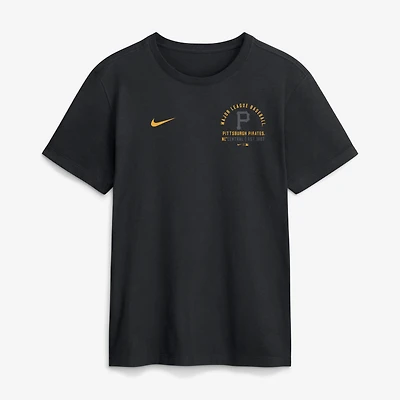 Men's Nike Black Pittsburgh Pirates Split Logo T-Shirt