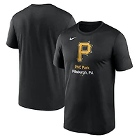 T-shirt Nike noir Pittsburgh Pirates Stadium Legend Performance pour homme