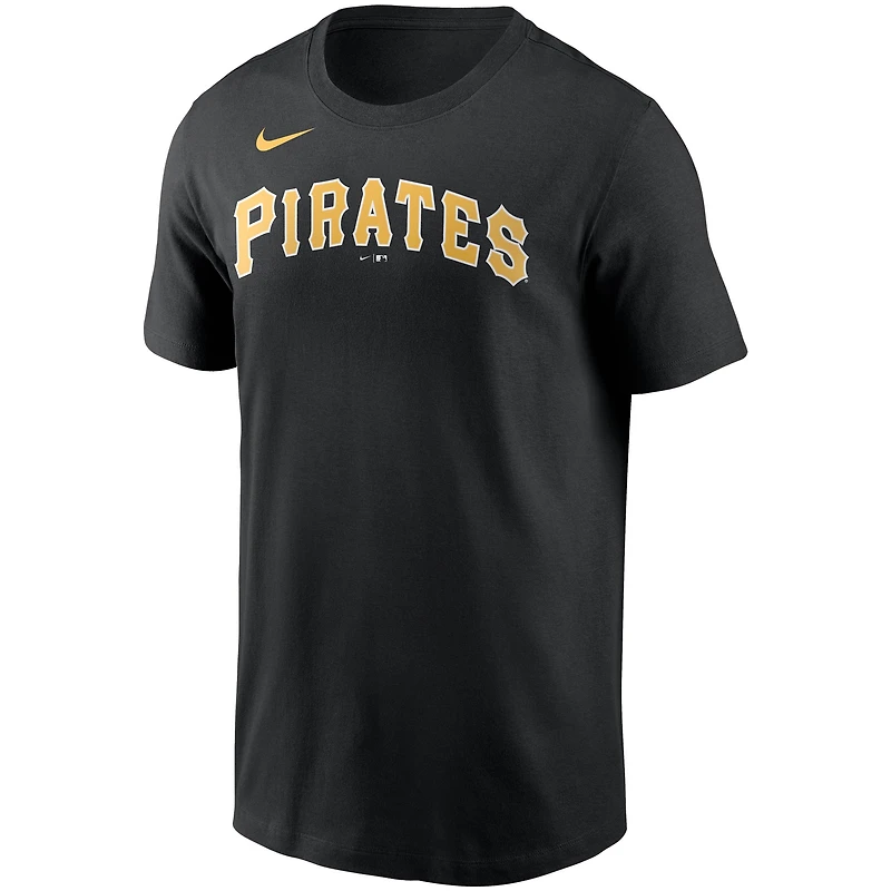 T-shirt Nike Pittsburgh Pirates Team Wordmark pour homme noir