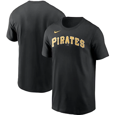 T-shirt Nike Pittsburgh Pirates Team Wordmark pour homme noir