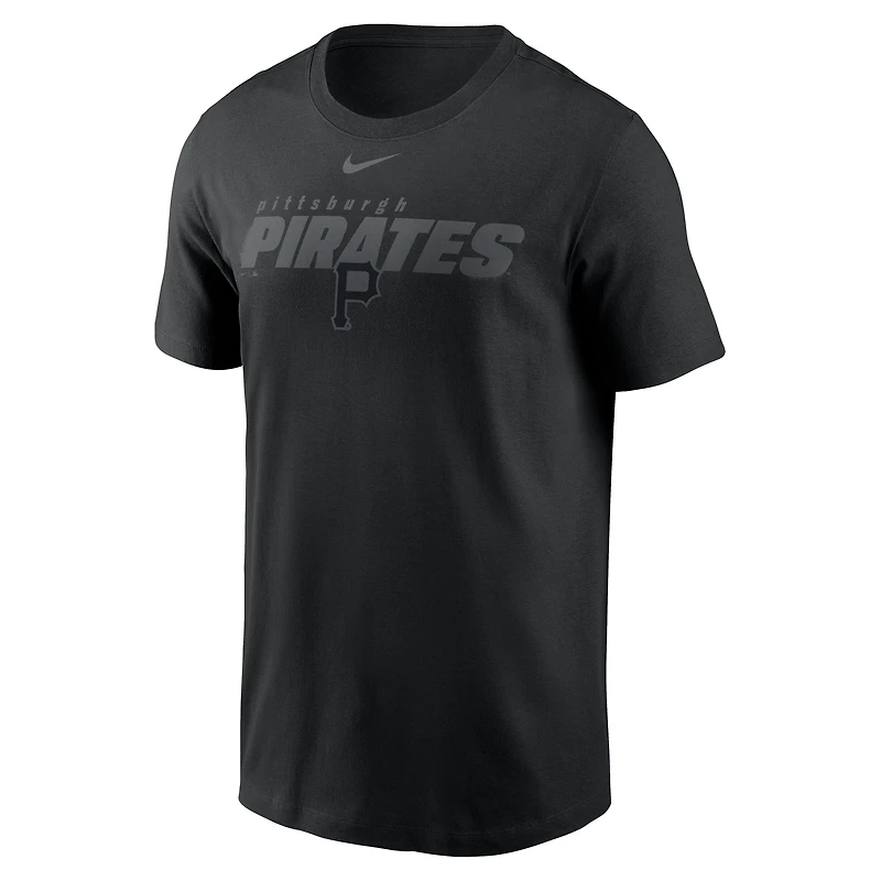 T-shirt Nike noir Pittsburgh Pirates Tonal Club pour homme