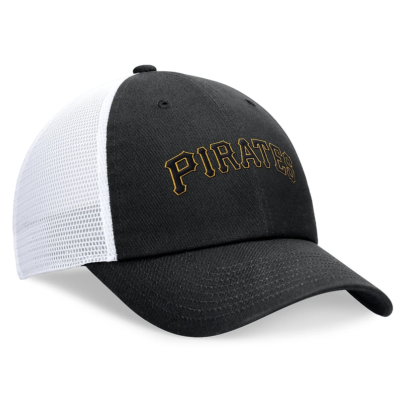 Casquette de camionneur ajustable Nike noire avec logo des Pirates de Pittsburgh pour homme
