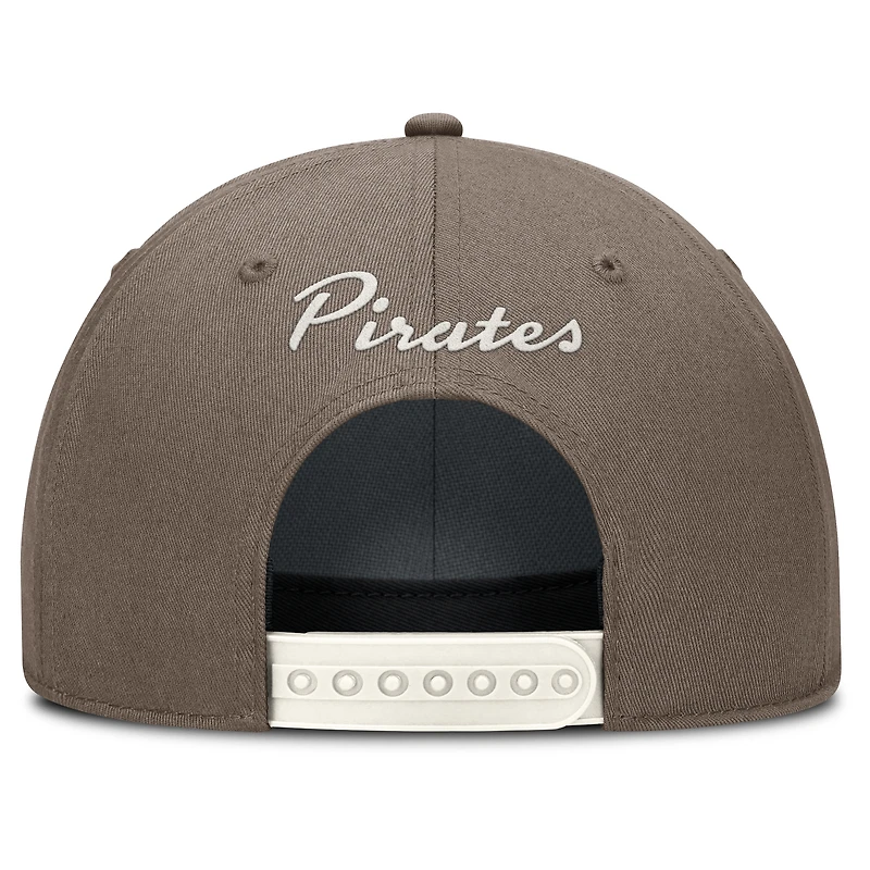 Casquette ajustable Nike pour homme Pittsburgh Pirates Rise Performance marron