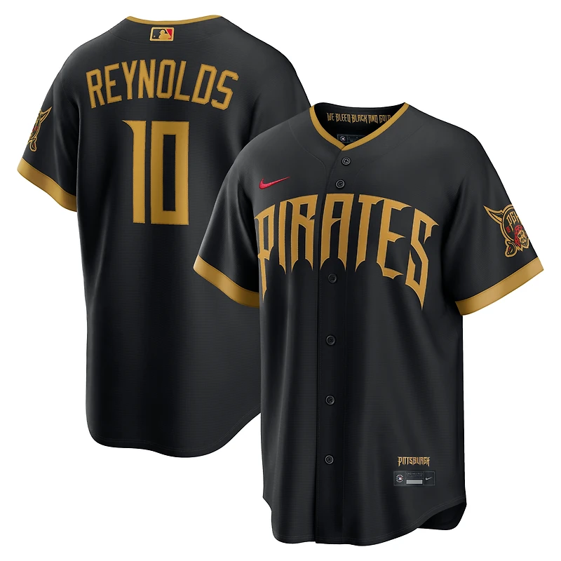 Men's Nike Bryan Reynolds Black Pittsburgh Pirates 2026 City Connect Stadium Jersey