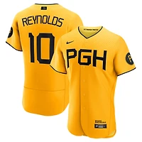 Men's Nike Bryan Reynolds Gold Pittsburgh Pirates City Connect Authentic Player Jersey