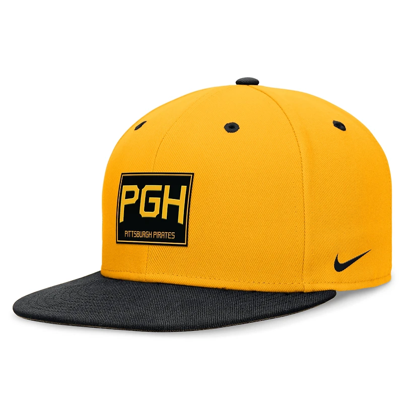 Men's Nike Gold/Black Pittsburgh Pirates City Connect True Fitted Hat