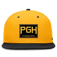 Men's Nike Gold/Black Pittsburgh Pirates City Connect True Fitted Hat