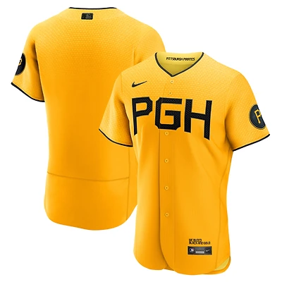 Men's Nike  Gold Pittsburgh Pirates City Connect Authentic Jersey