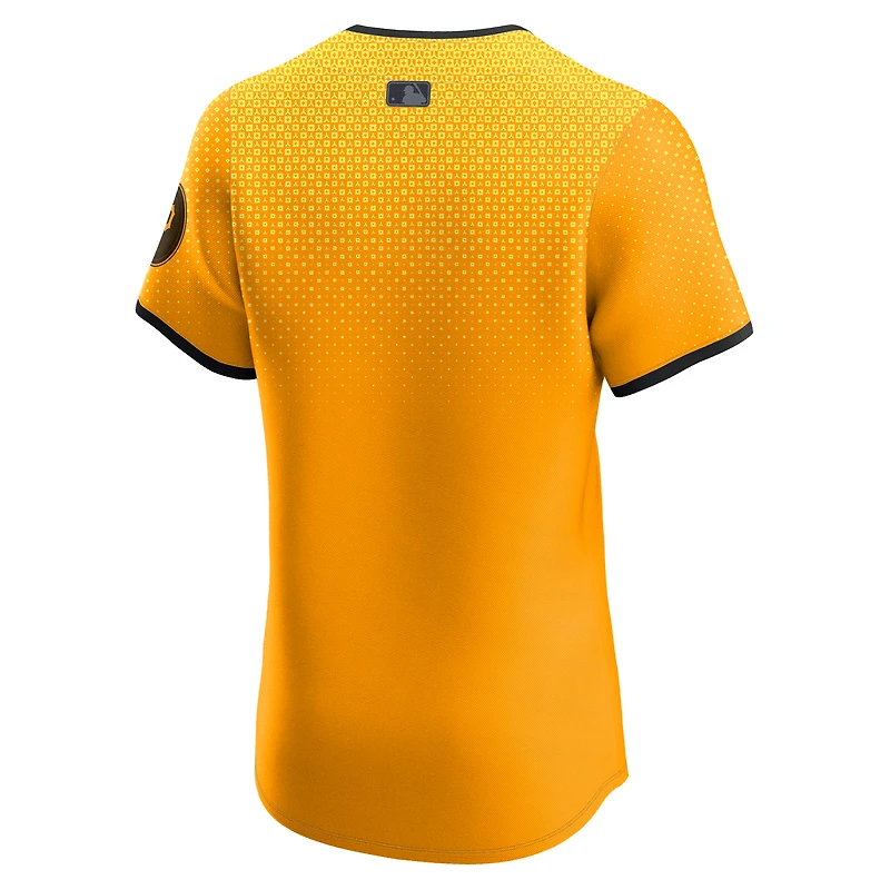 Men's Nike Gold Pittsburgh Pirates City Connect Elite Jersey