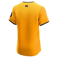 Men's Nike Gold Pittsburgh Pirates City Connect Elite Jersey