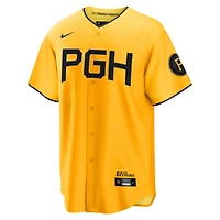 Maillot réplique Nike doré Pittsburgh Pirates City Connect pour homme