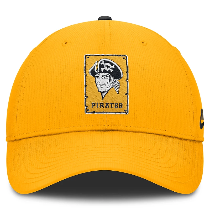 Casquette ajustable Nike Gold Pittsburgh Pirates Cooperstown Club Dri-FIT pour homme
