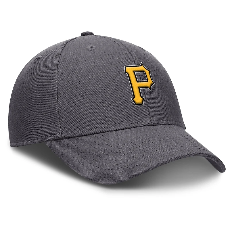 Casquette ajustable Nike Pittsburgh Pirates Club Performance pour homme, gris