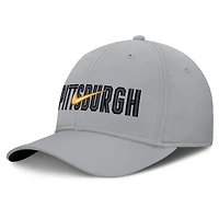 Casquette Nike grise Pittsburgh Pirates Primetime Rise Dri-FIT Flex pour homme