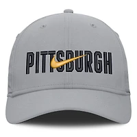 Men's Nike  Gray Pittsburgh Pirates Primetime Rise Dri-FIT Flex Hat