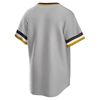 Maillot d'équipe Nike Pittsburgh Pirates Road Cooperstown Collection gris pour homme