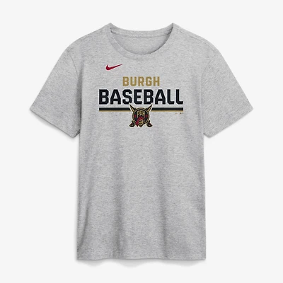 Men's Nike Heather Gray Pittsburgh Pirates 2026 City Connect Stacked Team Phrase T-Shirt