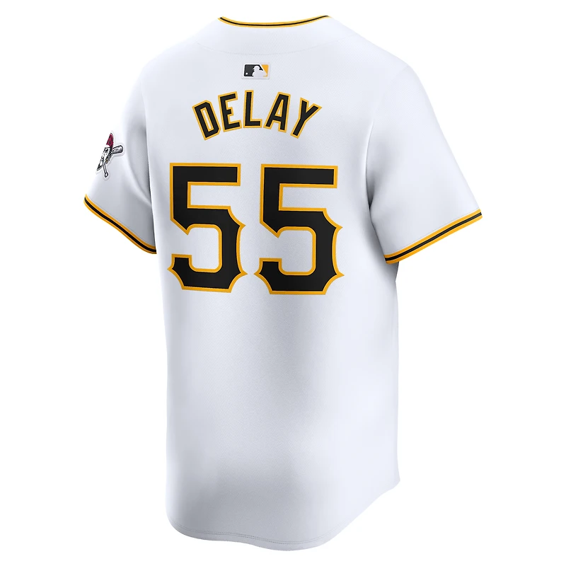 Men's Nike Jason Delay White Pittsburgh Pirates Home Limited Player Jersey