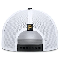 Men's Nike  Khaki/Black Pittsburgh Pirates Rise A-Frame Trucker Adjustable Hat