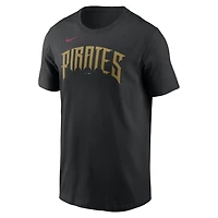 Men's Nike Konnor Griffin Black Pittsburgh Pirates 2026 City Connect Name & Number T-Shirt
