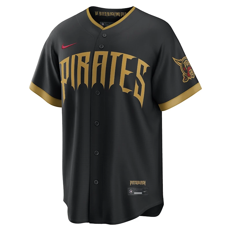 Maillot Nike Konnor Griffin noir Pittsburgh Pirates 2026 City Connect Stadium pour homme